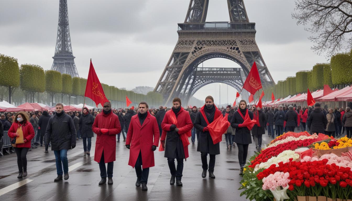 1er-Mai : 320 manifestations prevues en France, incertitude chez les boulangers et fleuristes
