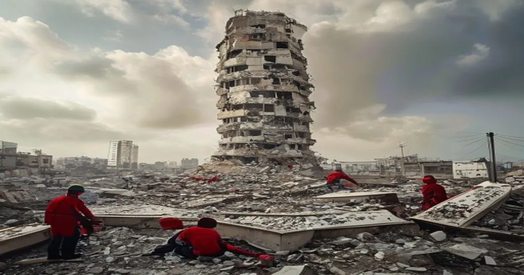 A Beyrouth, 10 morts dans la tour Chihab frappee par quatre missiles israeliens