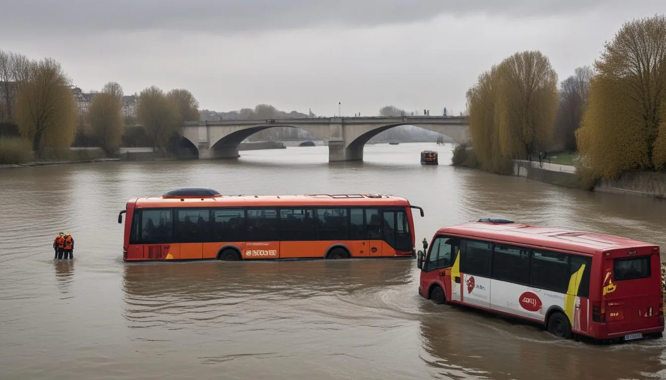 Accident d'un bus dans la Seine à Juvisy-sur-Orge : la conductrice en formation attribue la chute à une confusion entre pédales