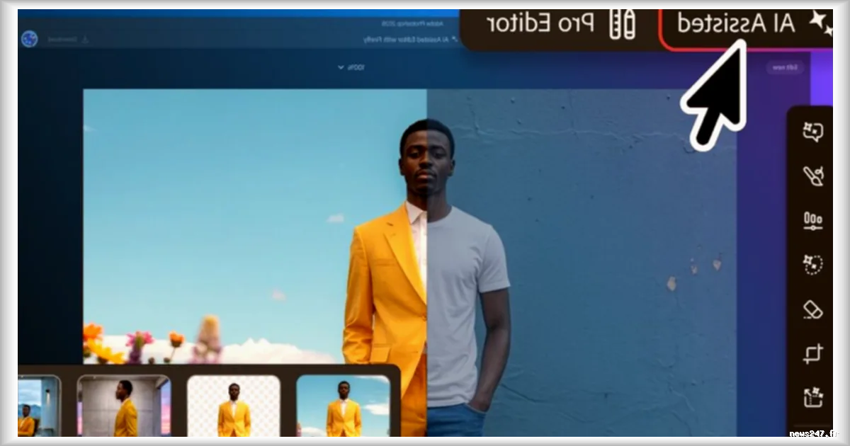 Adobe enrichit Photoshop avec un espace dédié à la retouche par intelligence artificielle