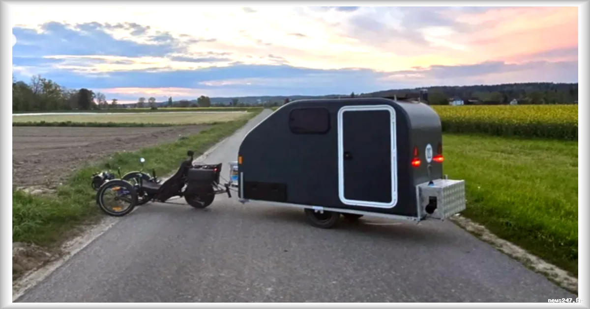 Alpencamper Eco : une mini-caravane pour vélo électrique redéfinit le cyclotourisme