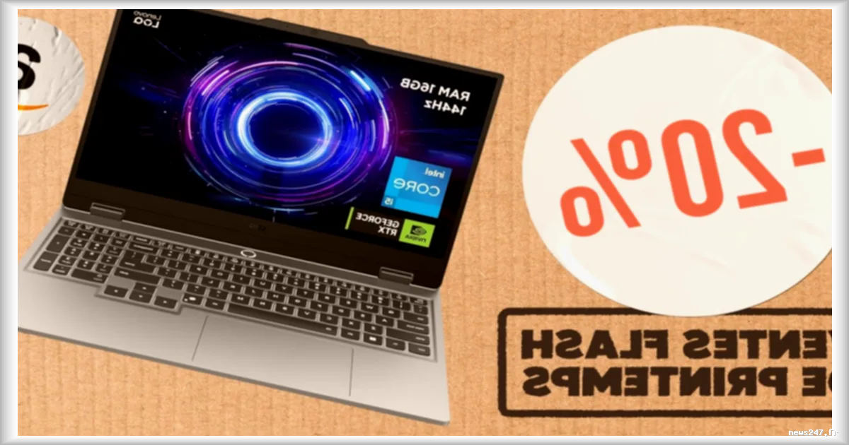 Amazon propose le Lenovo LOQ 15IRX10, un PC portable gaming à 959 €