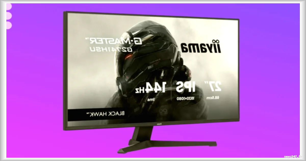 Amazon propose l'écran PC gaming Iiyama G-Master G2741HSU-B1 à moins de 90 €