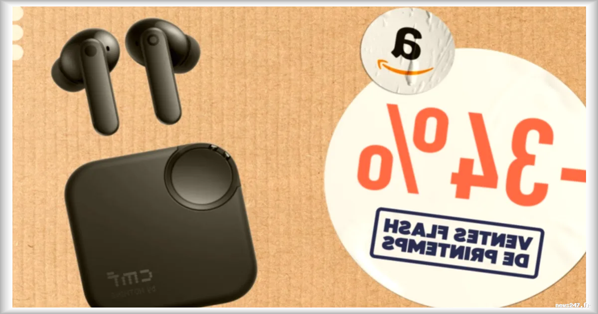Amazon propose une réduction de 34% sur les écouteurs CMF by Nothing Buds 2 offrant une autonomie de 55h