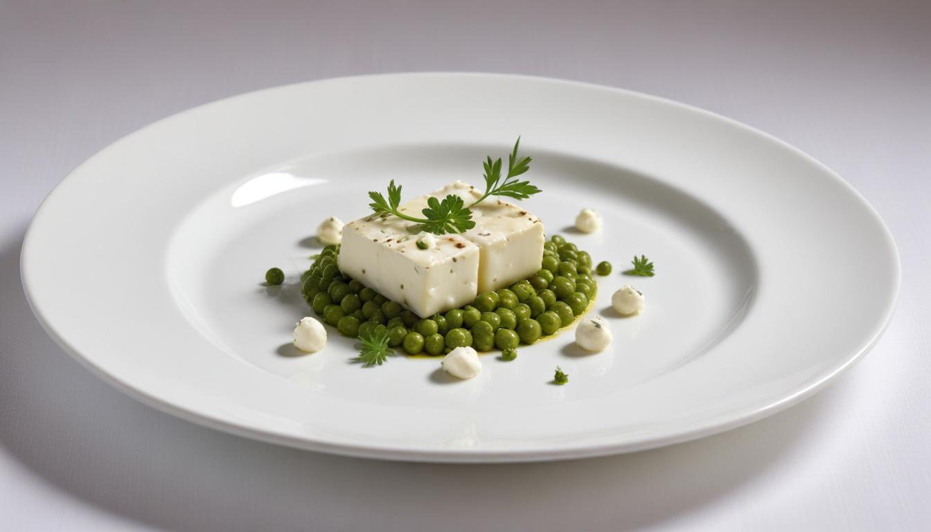 Andréas Mavrommatis : hommage culinaire avec sa recette de velouté de petits pois à la feta grillée