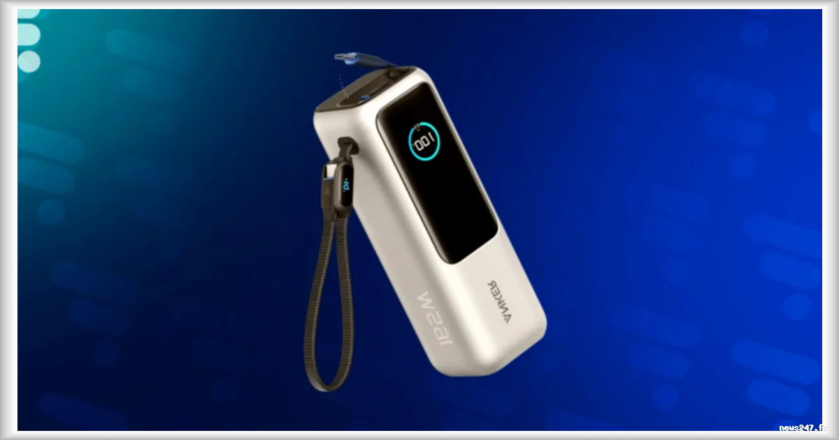 Anker Power Bank: une batterie de 165 W avec deux câbles rétractables et une remise de 23 %