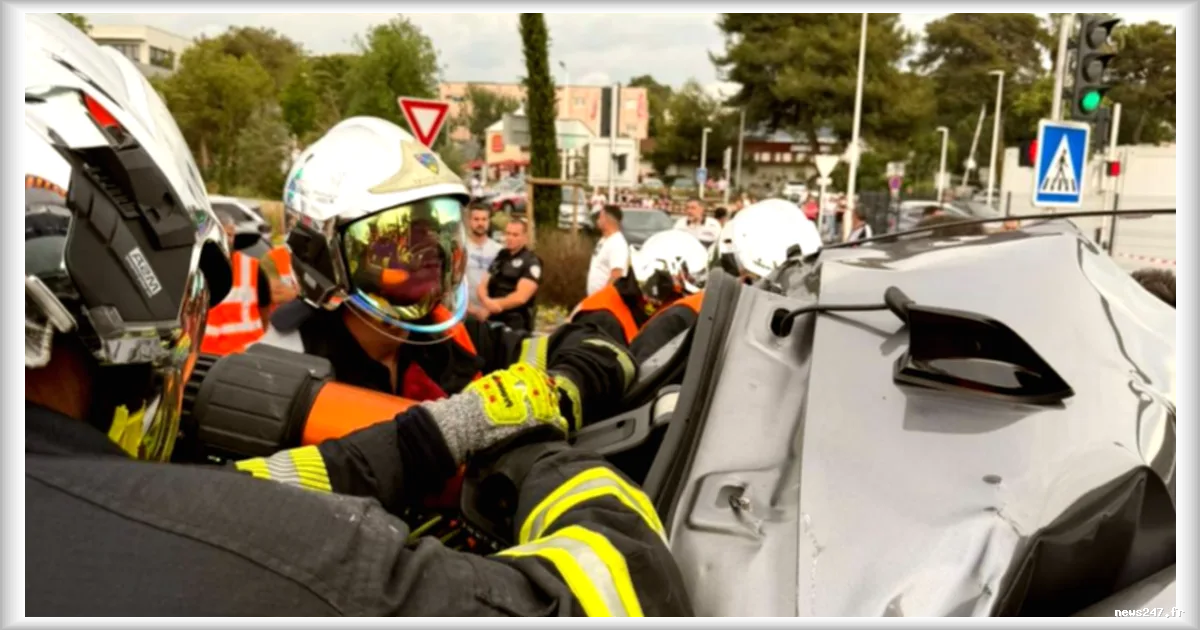 Antibes : Un carambolage entre un poids lourd et une vingtaine de voitures fait 37 blessés, le chauffeur du camion en garde à vue