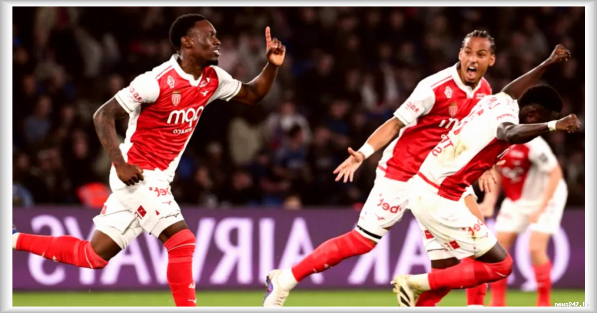 AS Monaco réalise une performance rare en battant le PSG deux fois dans la même saison