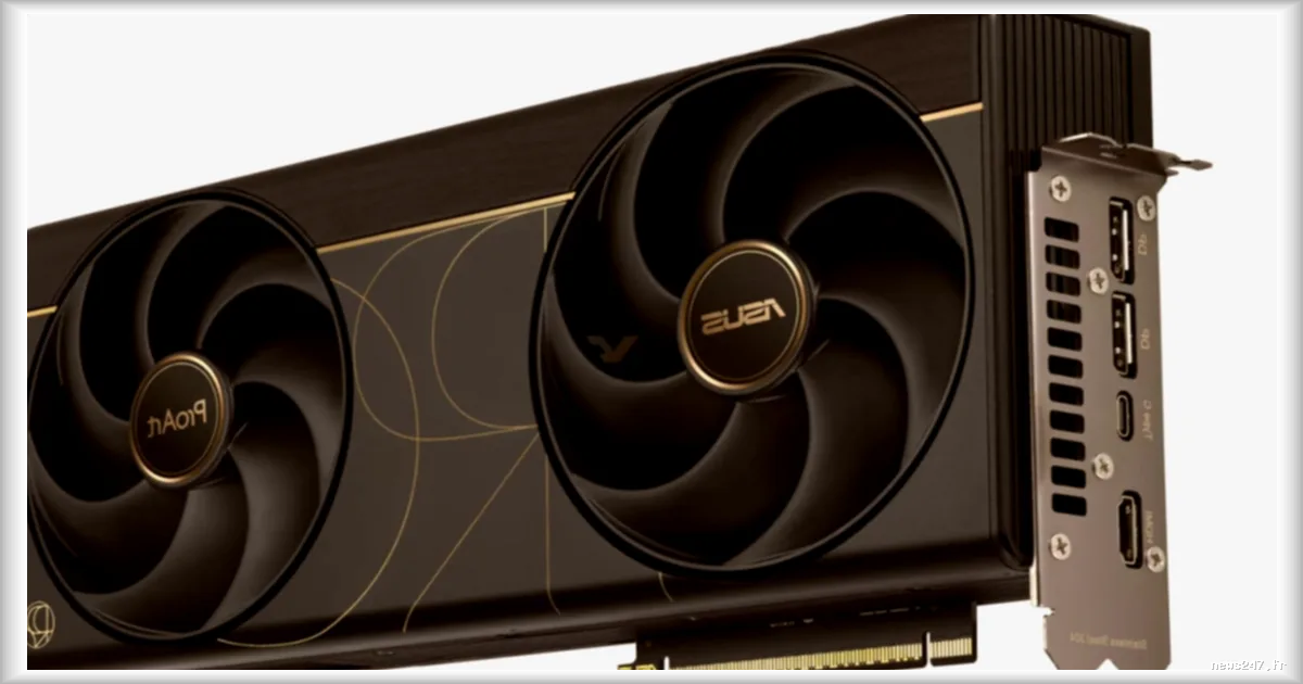 Asus présente une version compacte de la Nvidia RTX 5090 avec seulement deux ventilateurs