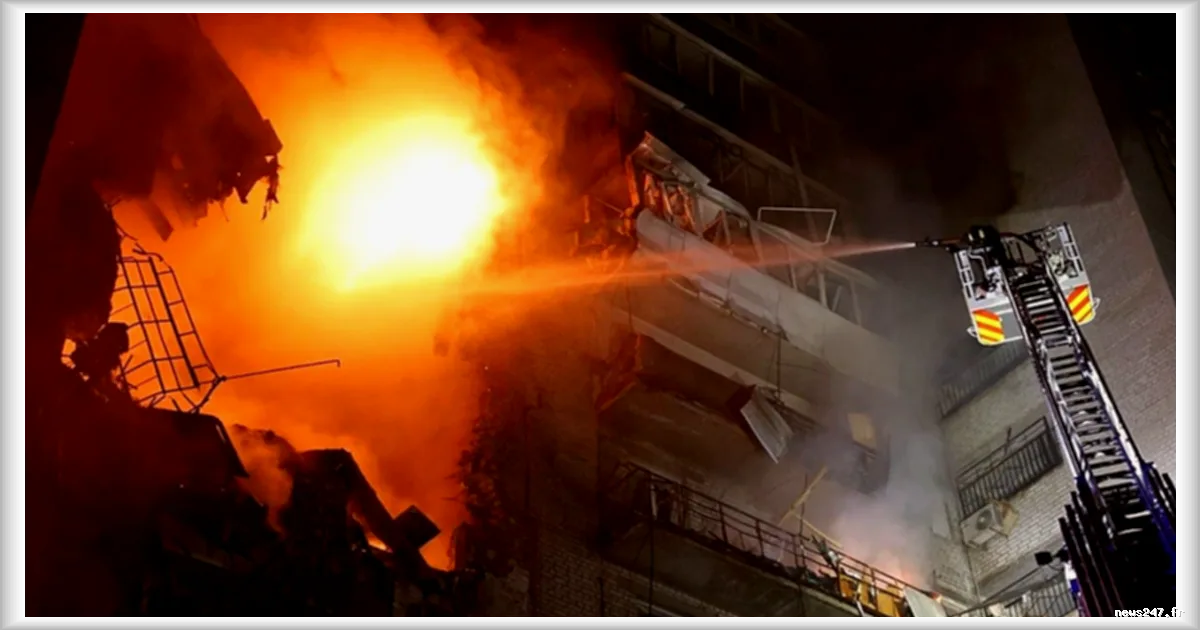 Attaques aeriennes en Ukraine et en Russie : Bilan des frappes sur Dnipro et Tuapse