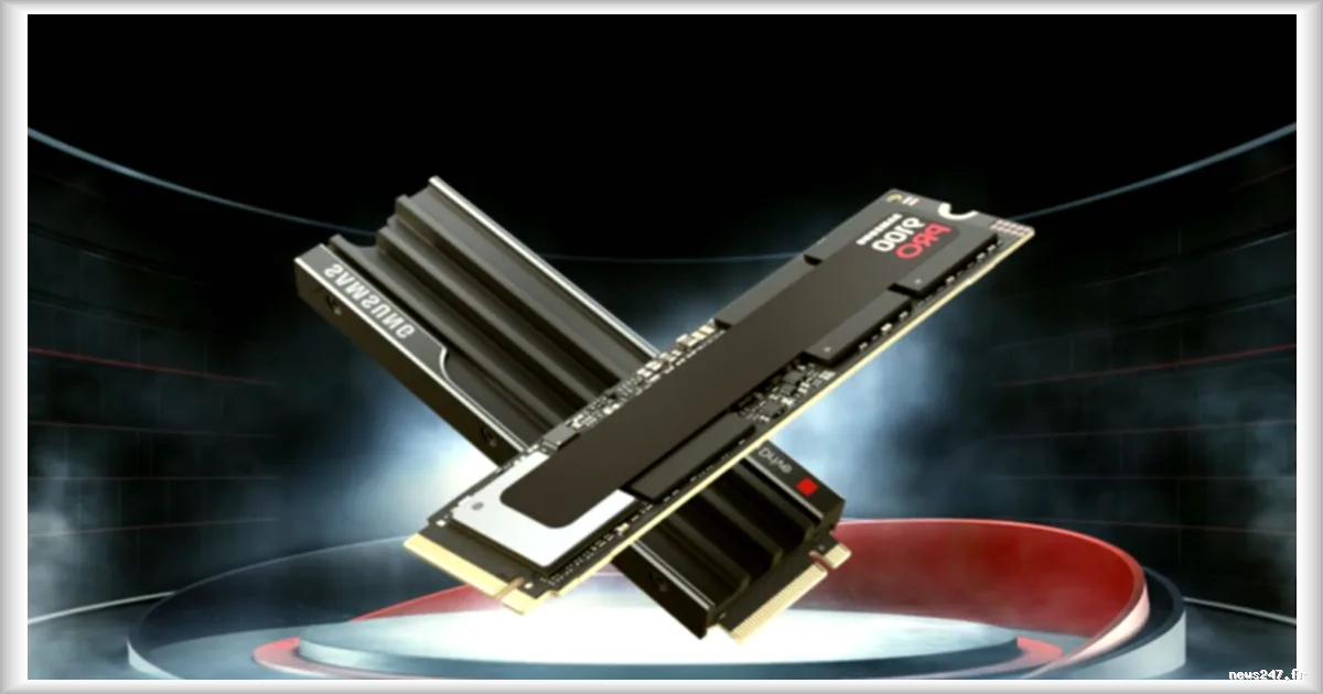 Baisse de 36 % sur le SSD Samsung 9100 Pro 1 To, premier SSD PCIe 5.0 x4 grand public