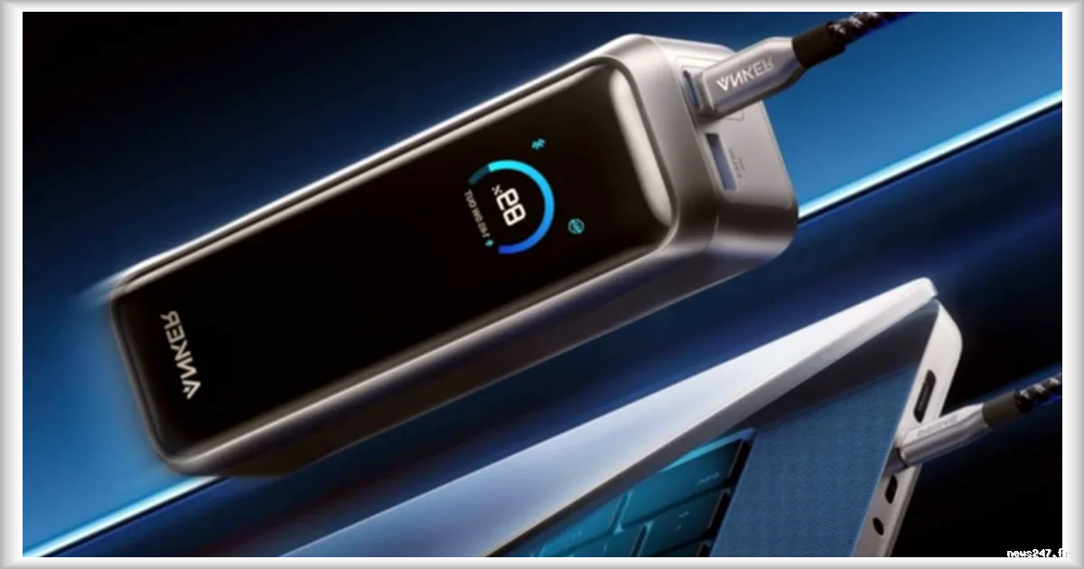 Batterie externe Anker Prime en promotion : 20 100 mAh et 220 W à 119,99 € au lieu de 149,99 €