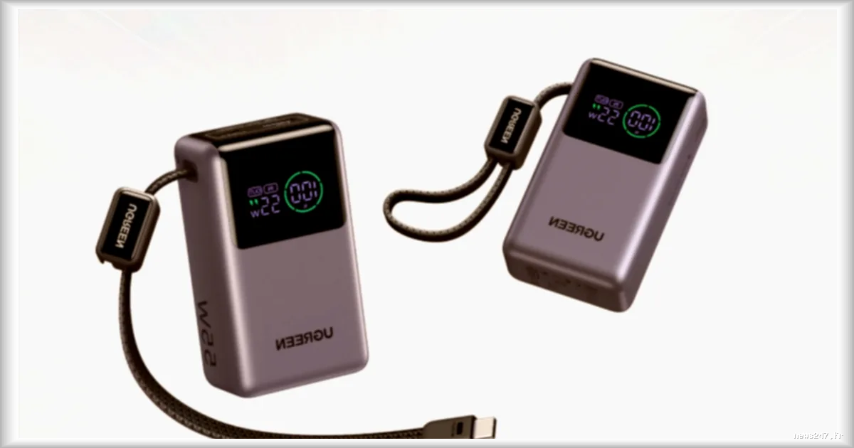 Batterie externe Ugreen Nexode Pro 10 000 mAh à 55 W : une offre à 39,99 € à saisir cet été