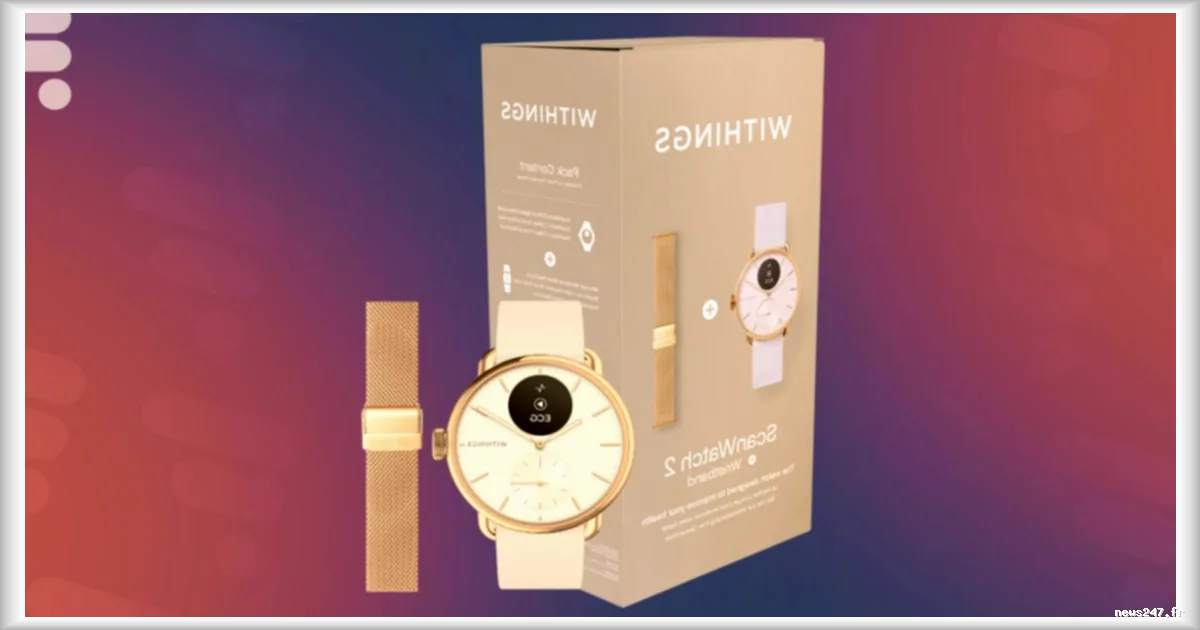 Boulanger propose la montre connectée Withings ScanWatch 2 en pack à prix réduit