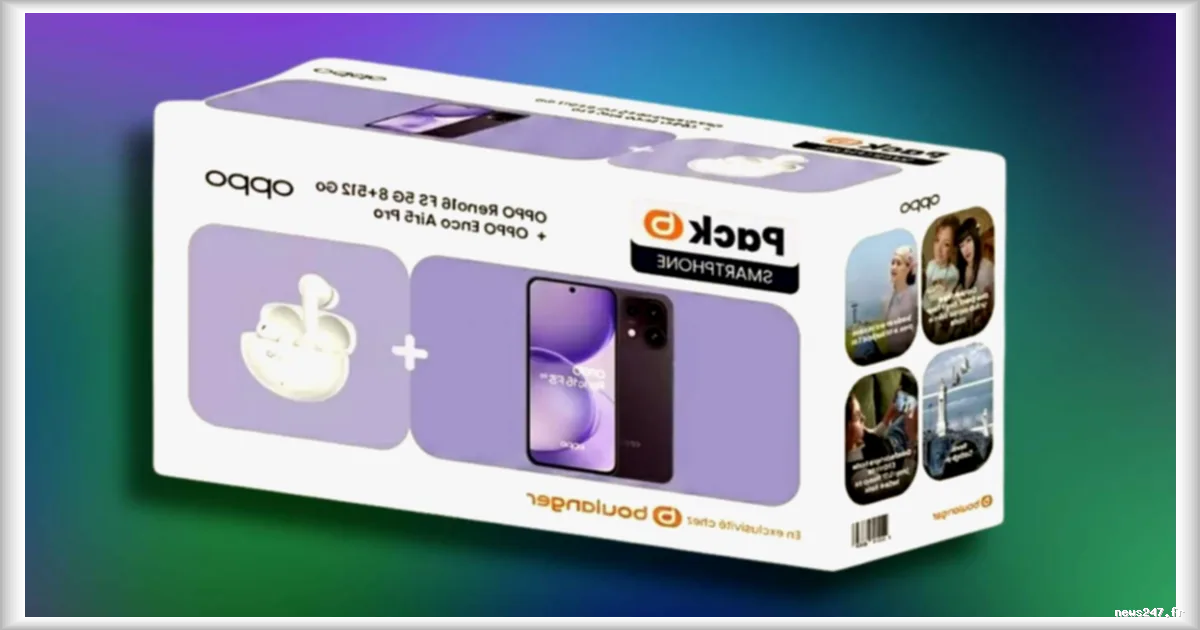 Boulanger propose un pack Oppo Reno 16 FS avec écouteurs ANC à moins de 600 euros