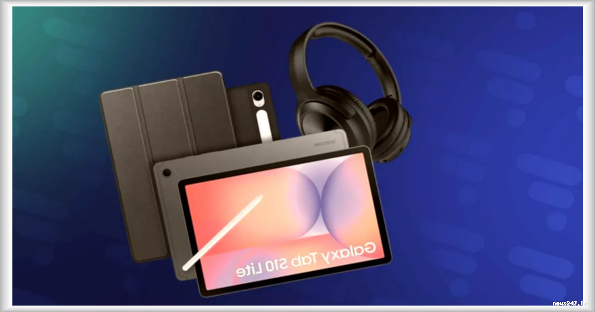 Boulanger propose un pack Samsung Galaxy Tab S10 Lite à 379 € avec casque et protection offerts