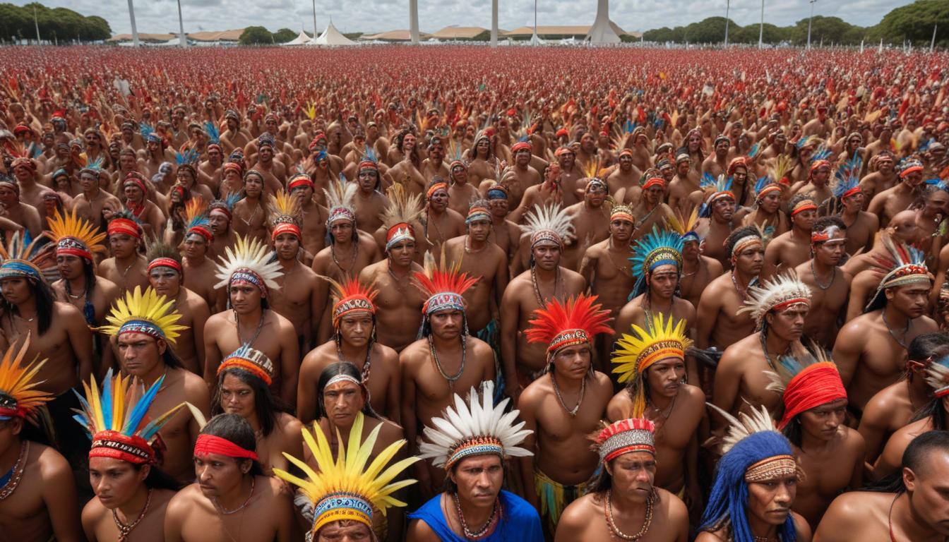 Brésil : marches autochtones à Brasilia pour les terres - 3ème jour de mobilisation