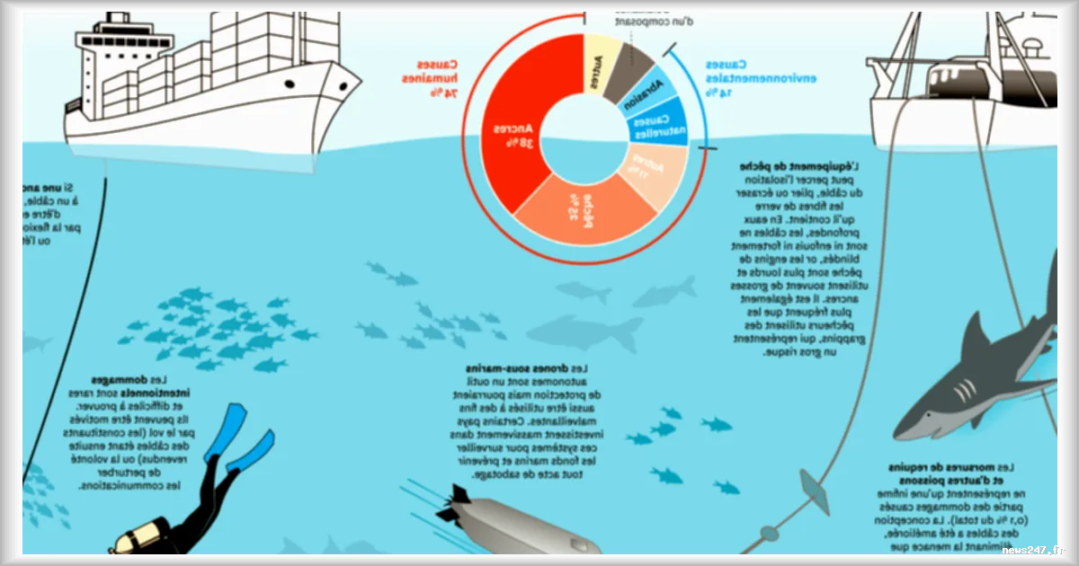 Câbles sous-marins : 99 % du trafic internet mondial menacé par des ruptures répétées