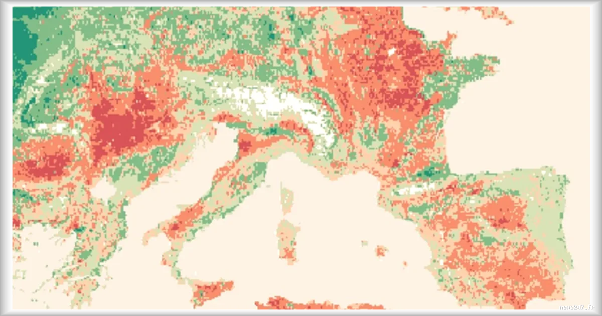 Carte interactive qui prévoit le recul agricole dû au climat d’ici la fin du siècle