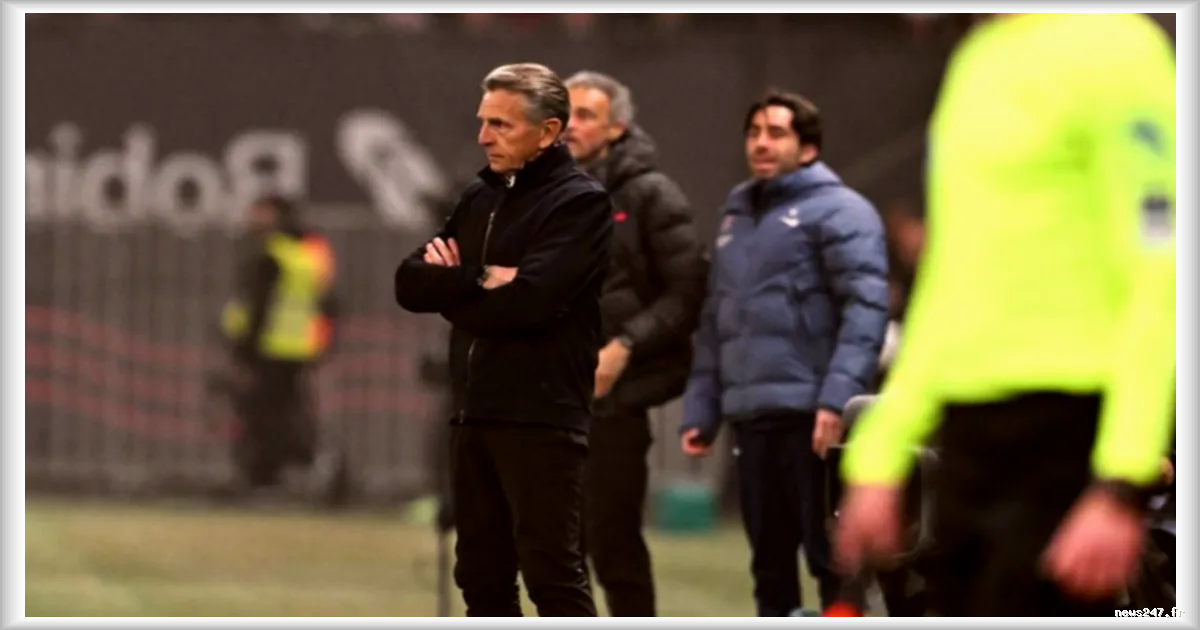 Claude Puel conteste le penalty accordé au PSG lors de Nice-PSG
