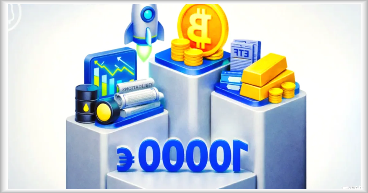 Comment investir 10 000 € en 2026 : 3 portefeuilles réalistes et diversifiés