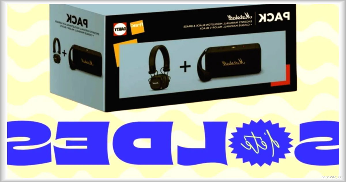 Darty propose une offre exclusive sur un pack Marshall pendant les Soldes