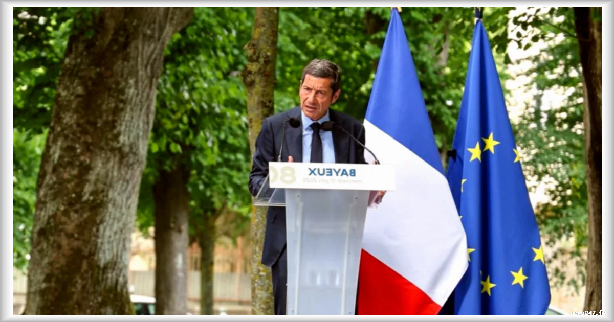 David Lisnard présente sa vision institutionnelle à Bayeux pour sa campagne présidentielle