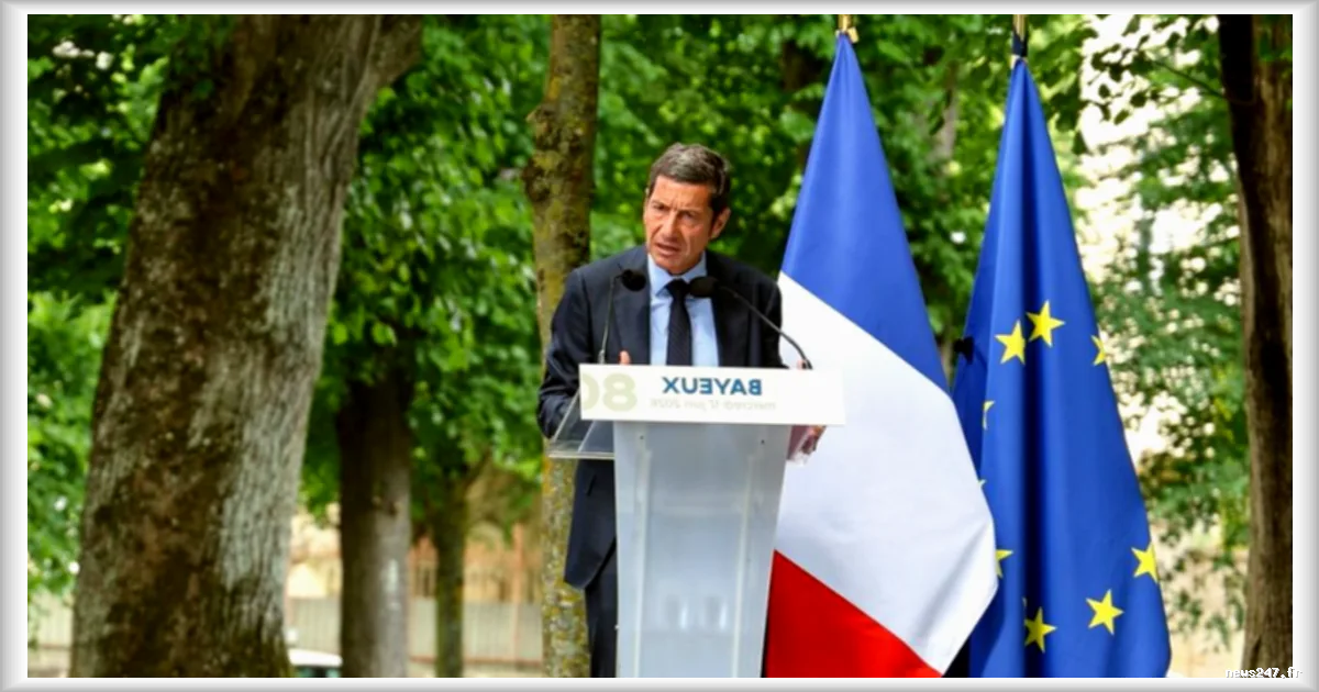 David Lisnard présente sa vision institutionnelle à Bayeux pour sa campagne présidentielle
