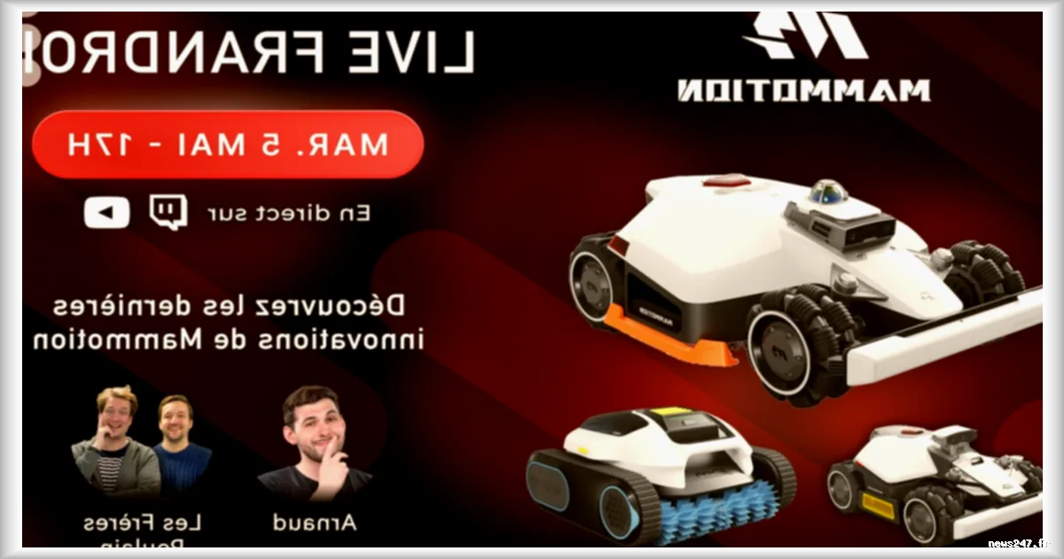 Découvrez les nouveaux robots sans fil et cadeaux exclusifs lors du live spécial Mammotion sur Twitch et YouTube