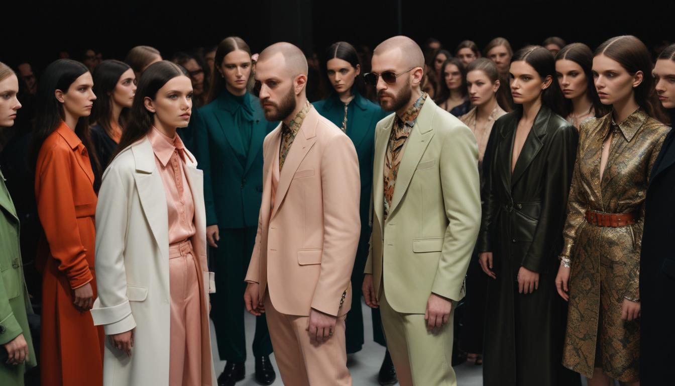 Demna fait ses debuts chez Gucci lors de la Fashion Week a Milan