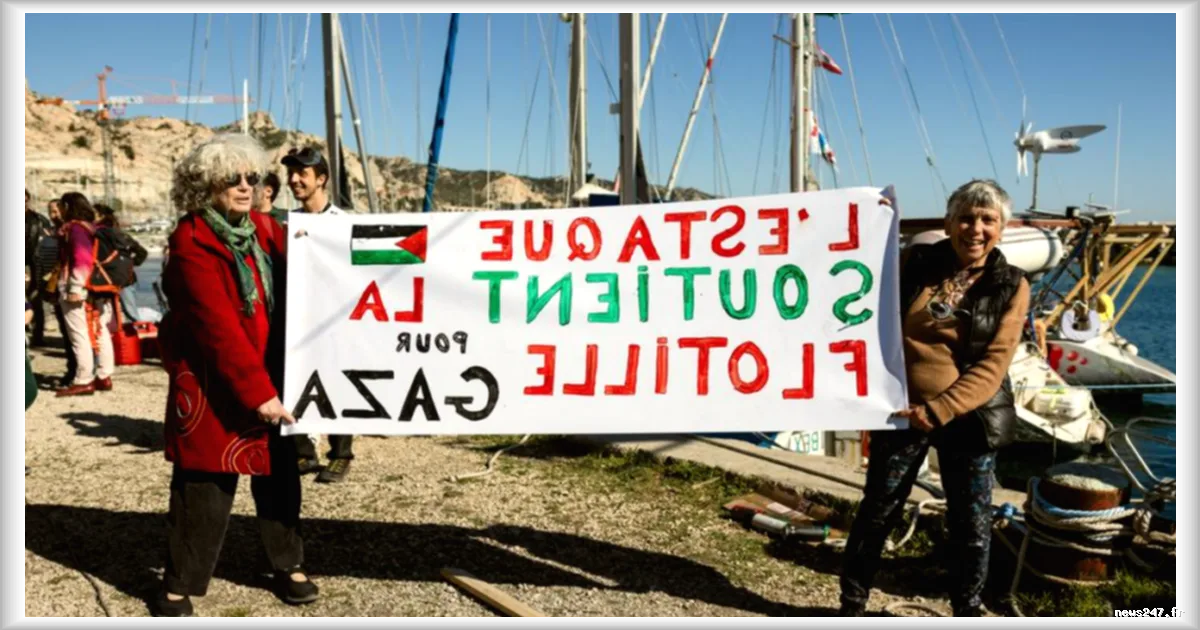 Départ de bateaux français de Marseille pour rejoindre une nouvelle flottille en direction de Gaza