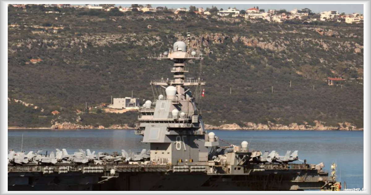 Déploiement militaire américain au Moyen-Orient : le porte-avions USS Gerald Ford quitte la Crète