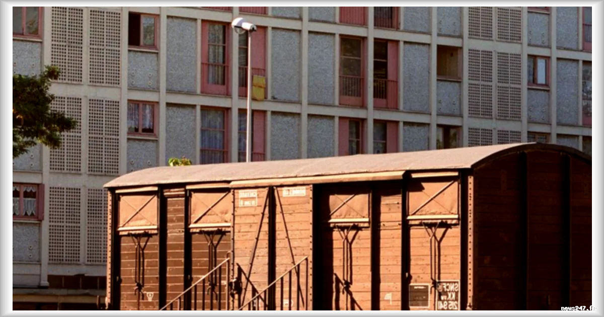 Des croix gammées taguées dans l'ancien camp d'internement de Juifs à Drancy