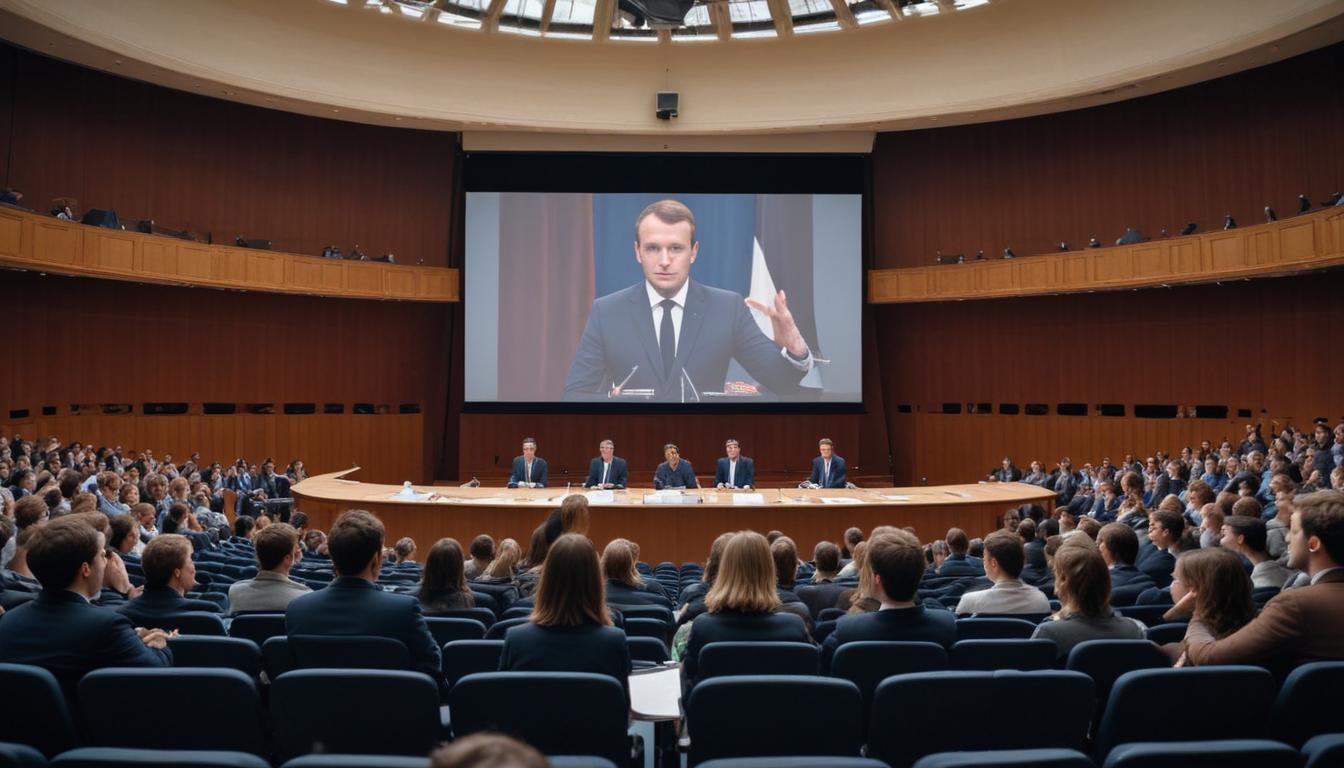 Des etudiants de l'universite Paris-I confrontent leur projet de Constitution du XXIᵉ siecle aux intelligences artificielles