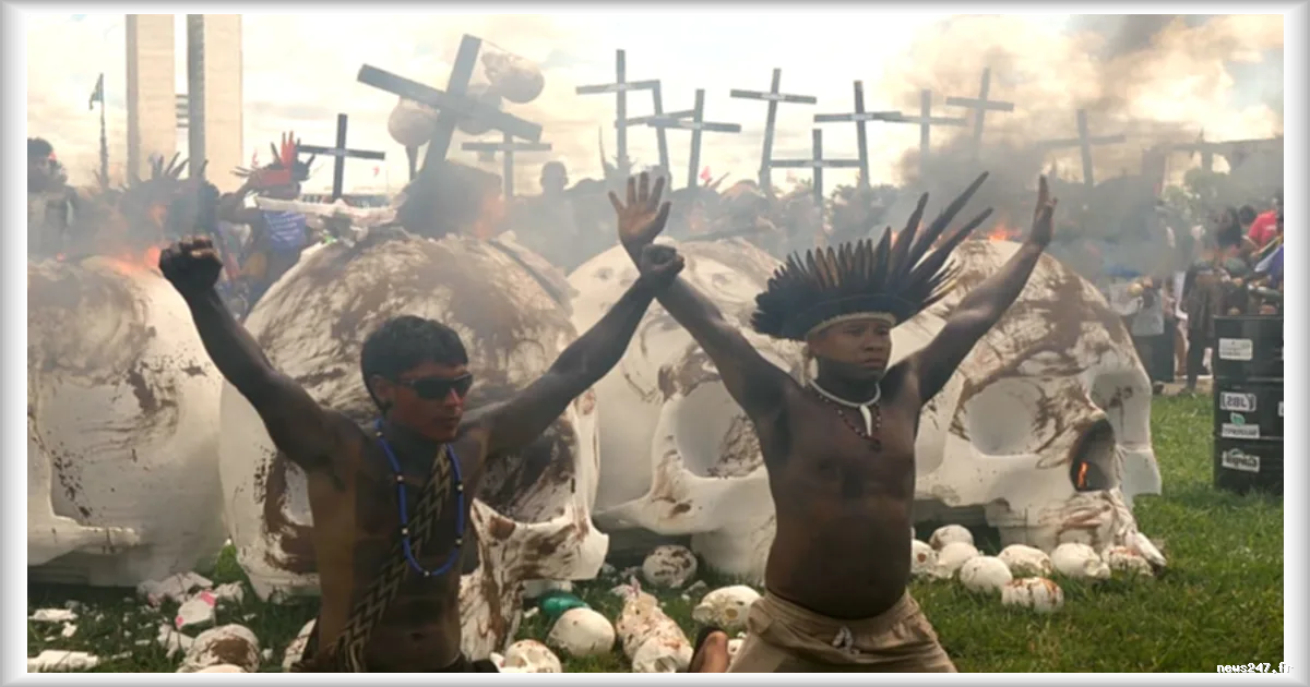 Des milliers d'autochtones défilent à Brasilia pour leurs droits fonciers
