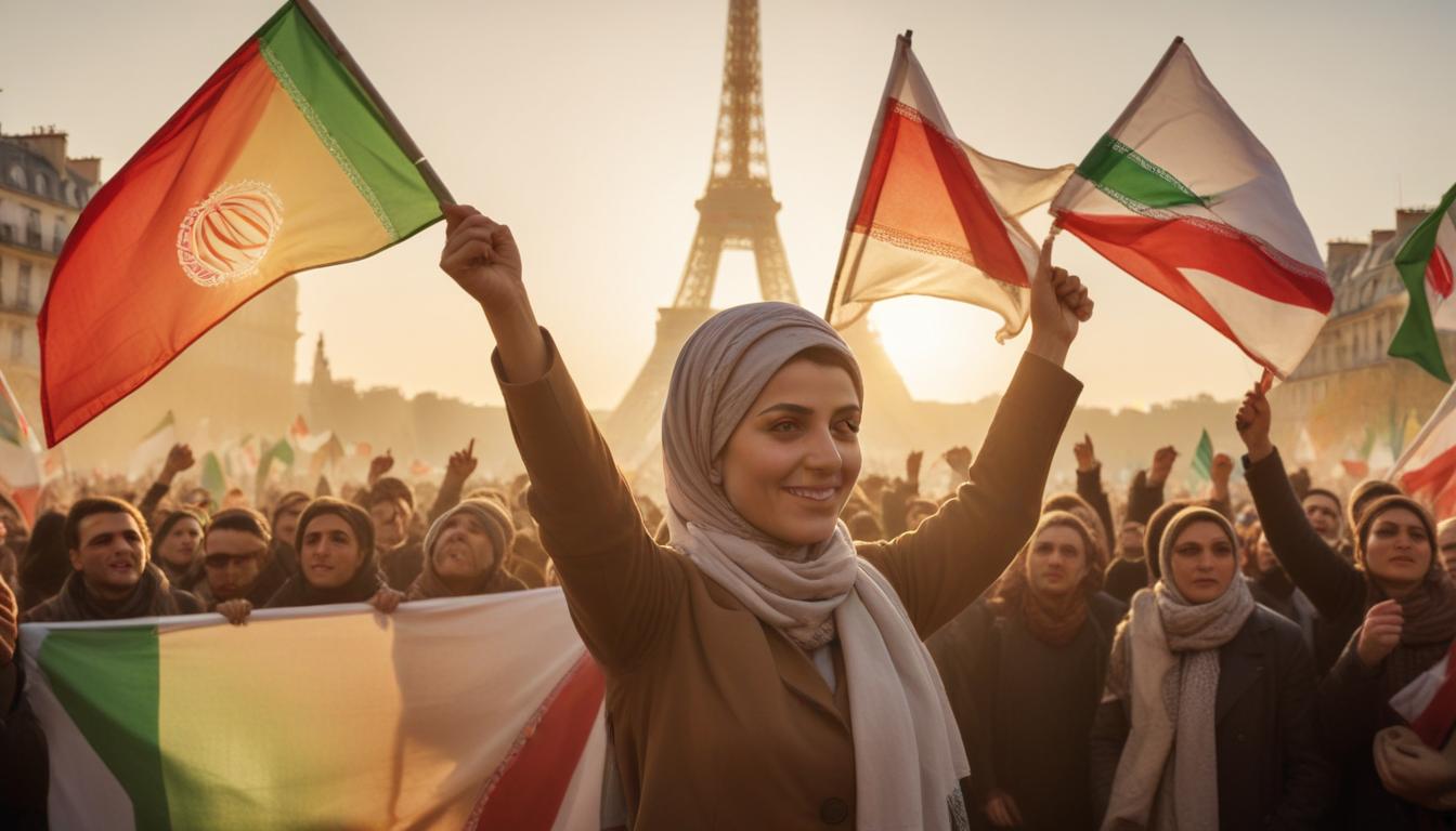 Des milliers de manifestants à Paris contre la république islamique d'Iran après la mort d'Ali Khamenei