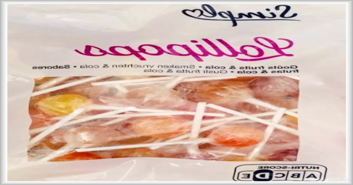 Des sucettes vendues chez Carrefour rappelées pour risque de morceaux métalliques