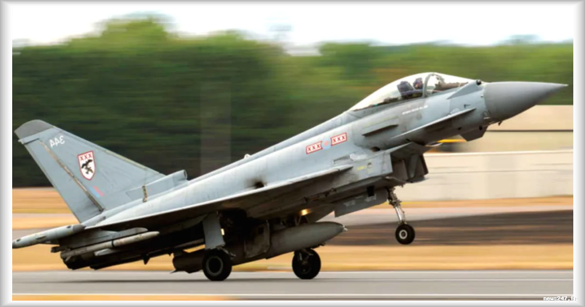 Deux avions de chasse Typhoon décollent en urgence à la suite d'une intrusion d'un appareil russe