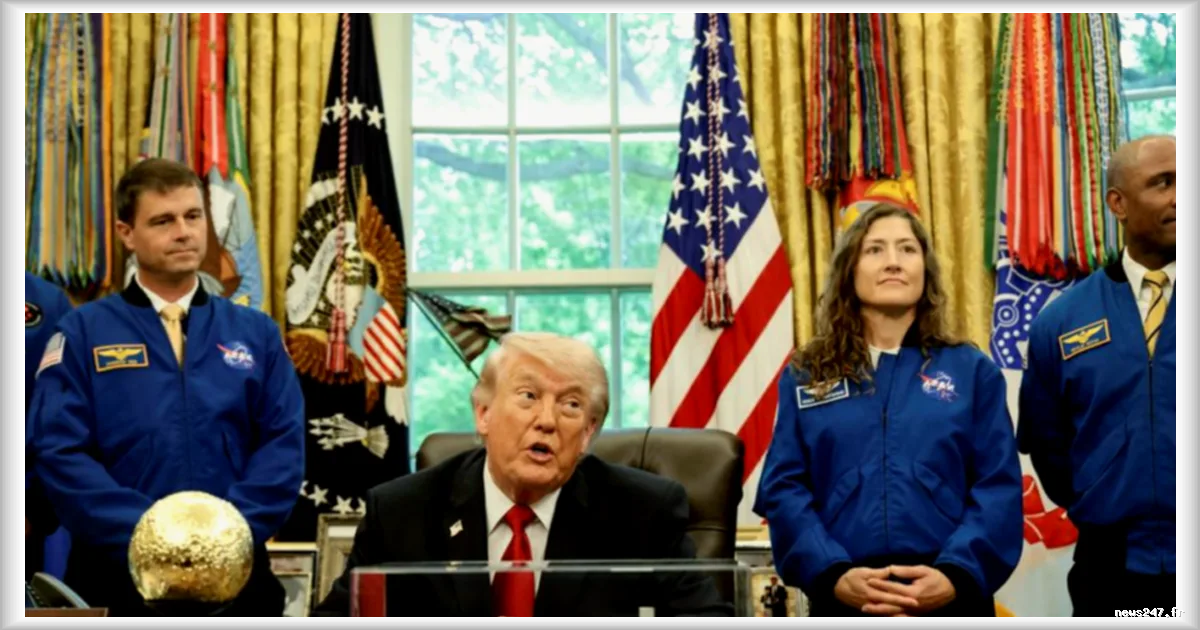 Donald Trump confiant dans un retour des Américains sur la Lune d'ici à la fin de son mandat