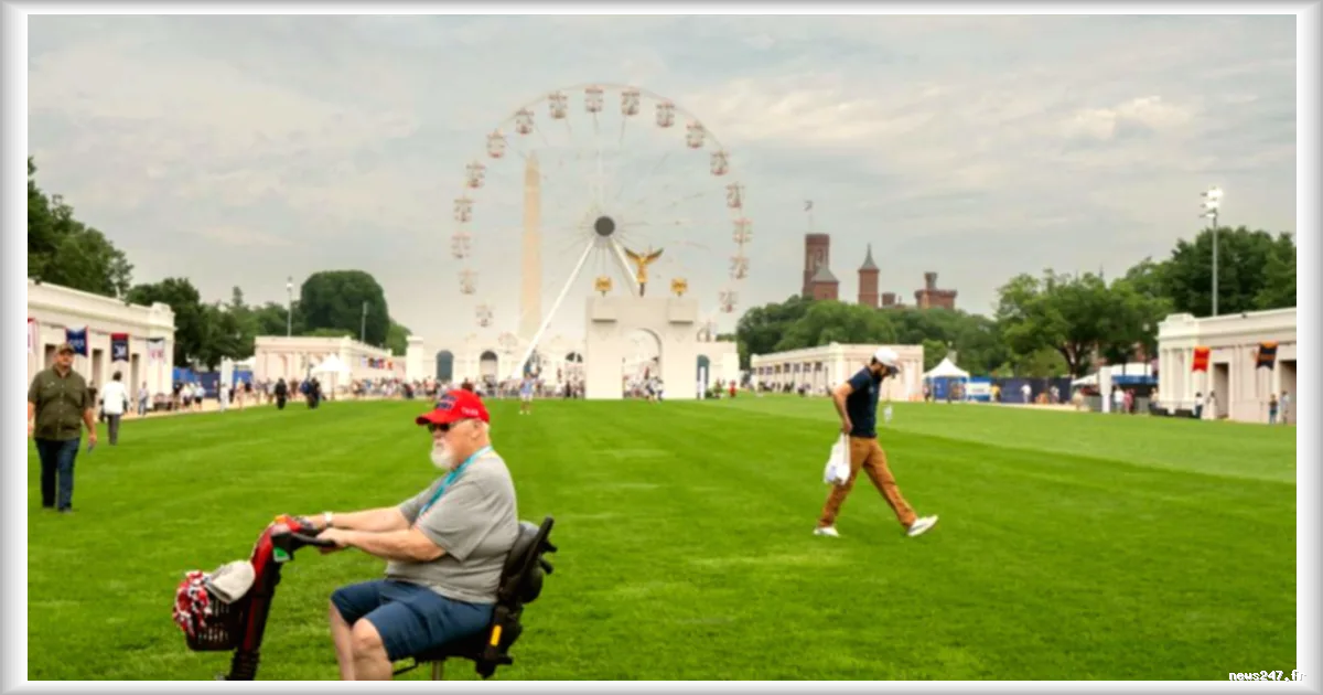 Donald Trump érige un village en toc sur le National Mall de Washington