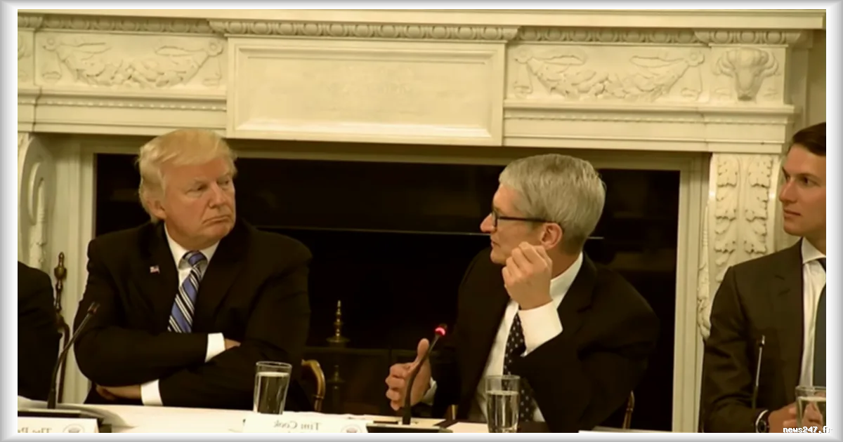 Donald Trump reagit au depart de Tim Cook d'Apple en l'insultant : les details de la polemique