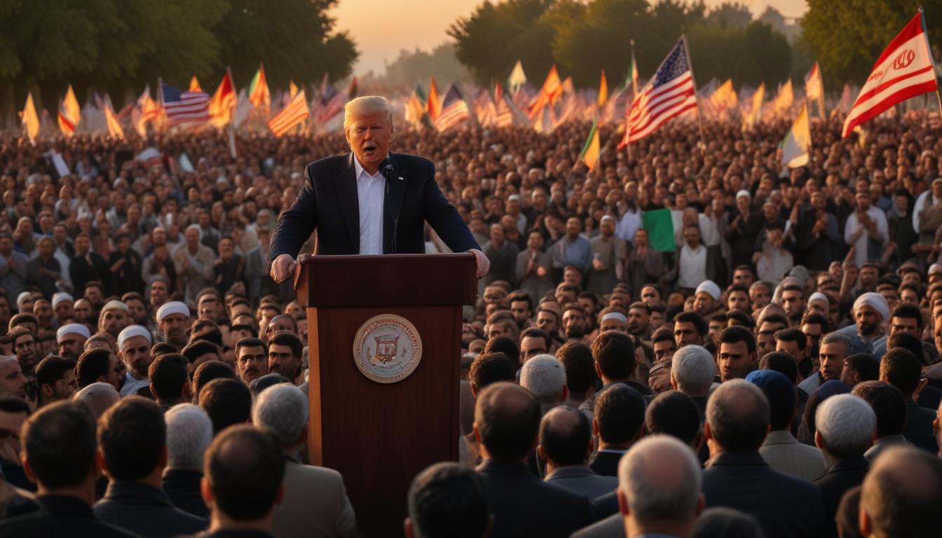 Donald Trump s'interroge sur la reaction de Téhéran face au déploiement militaire américain en Iran