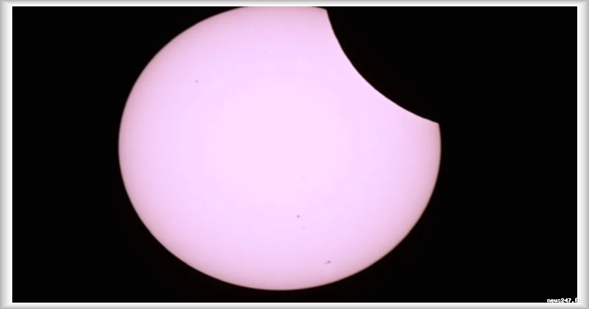 Éclipse partielle vue depuis la Station spatiale internationale : un spectacle moins fascinant que prévu