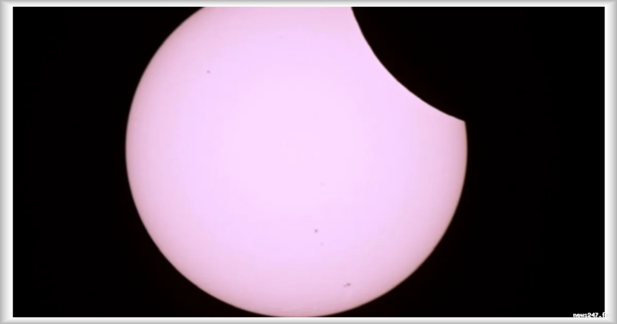 Éclipse partielle vue depuis la Station spatiale internationale : un spectacle moins fascinant que prévu