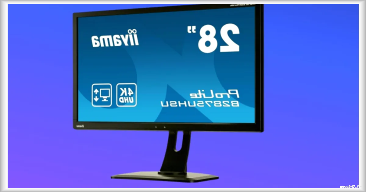 Écran 4K de 28 pouces à 181 € : une offre promotionnelle pour le télétravail