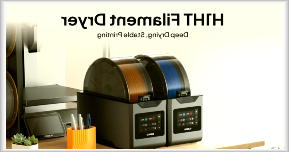 Elegoo dévoile son premier sécheur de filament H1 HT, conçu pour optimiser l'impression 3D