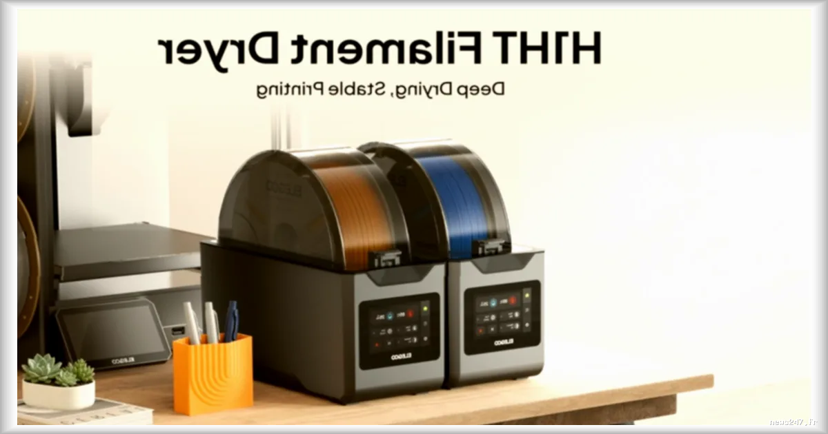 Elegoo dévoile son premier sécheur de filament H1 HT, conçu pour optimiser l'impression 3D