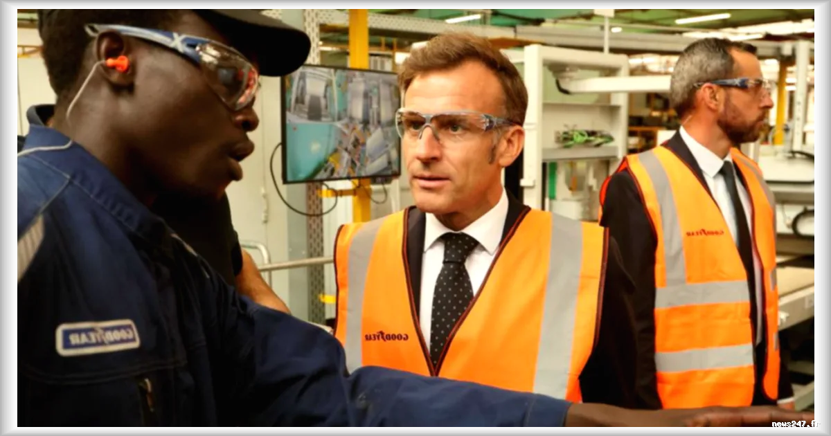 Emmanuel Macron à l’usine Goodyear d’Amiens : réindustrialisation et symboles d’un secteur en mutation