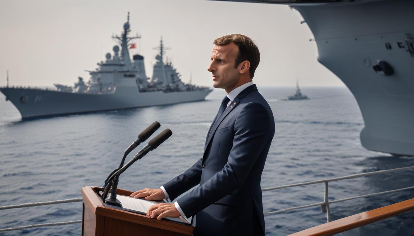 Emmanuel Macron annonce le depliement de forces militaires francaises au Moyen-Orient