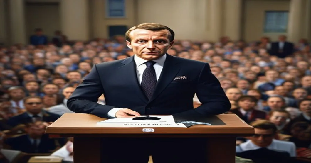 Emmanuel Macron annonce un projet de loi contre les ingérences étrangères lors d'une réunion avec des maires à l'Elysée